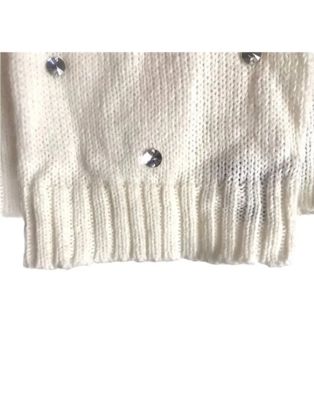Victoria's Secret Ivory Knit Hat and Infinity Scarf Set